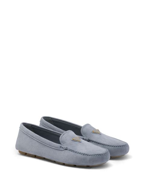 prada logo driving loafers